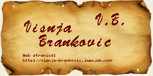 Višnja Branković vizit kartica